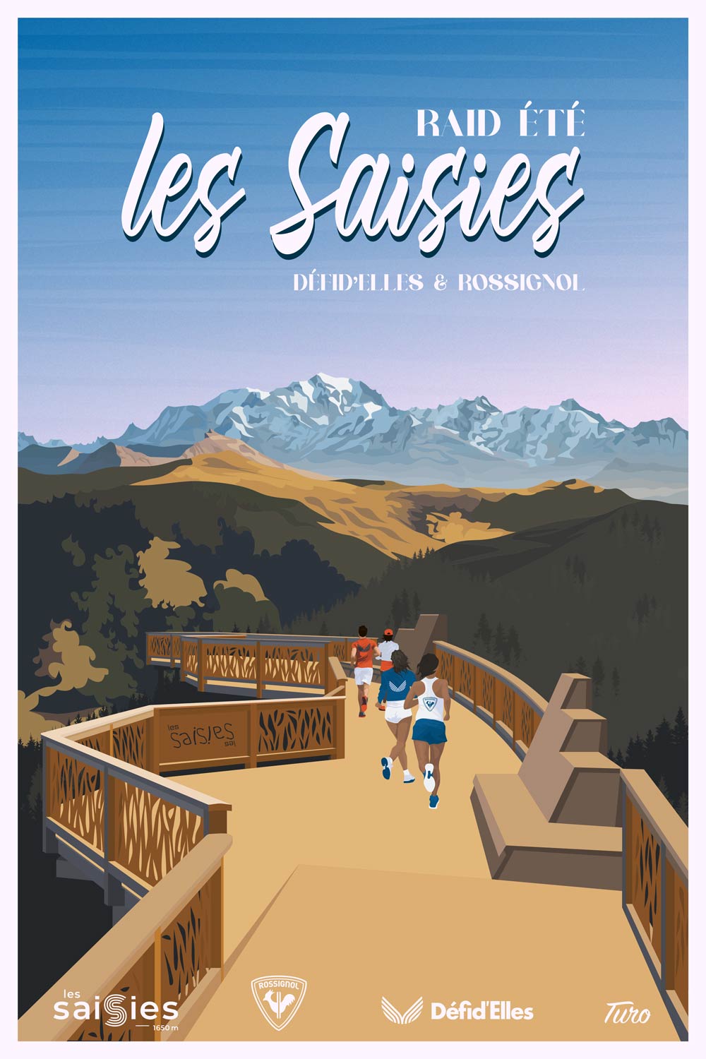 Affiche du raid été Les Saisies
